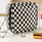 Checker Cosmetic Makeup Travel Pouch