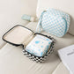 Checker Cosmetic Makeup Travel Pouch