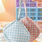 Checker Cosmetic Makeup Travel Pouch