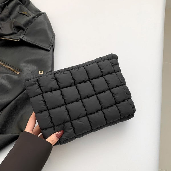 Quilted Puffer Cosmetic Bag