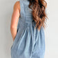 Sleeveless Top & Shorts Denim Jumpsuit