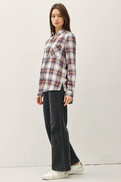 ROBERTSON PLAID LONGSLEEVE BUTTON UP SHIRT