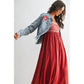 STYLISH EMBROIDERED DENIM JACKET