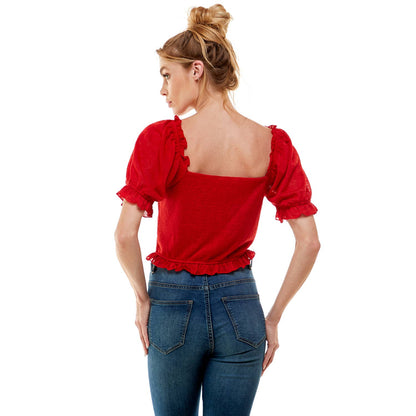 BLOOM DRAWSTRING PUFF TOP