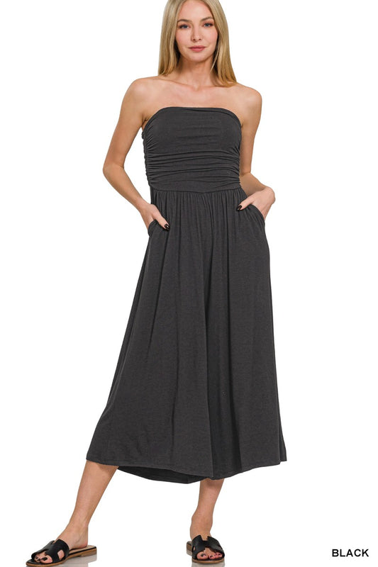 Strapless Tube Top Jumpsuit