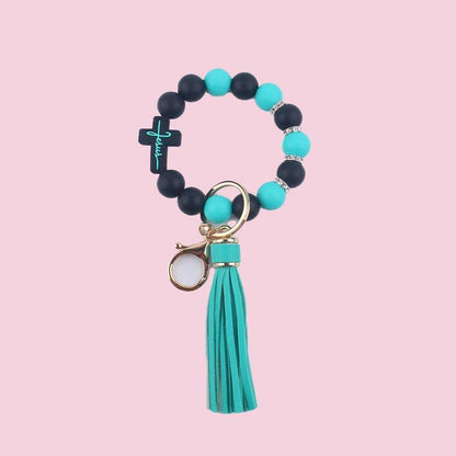 Cute Cross Keychain - Southern Sassy Boutique