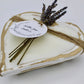 Small Heart Dough Candle