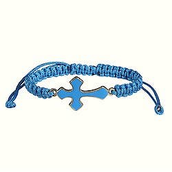 Enamel Cross/Braid Cord Bracelets