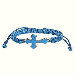 Enamel Cross/Braid Cord Bracelets - Southern Sassy Boutique