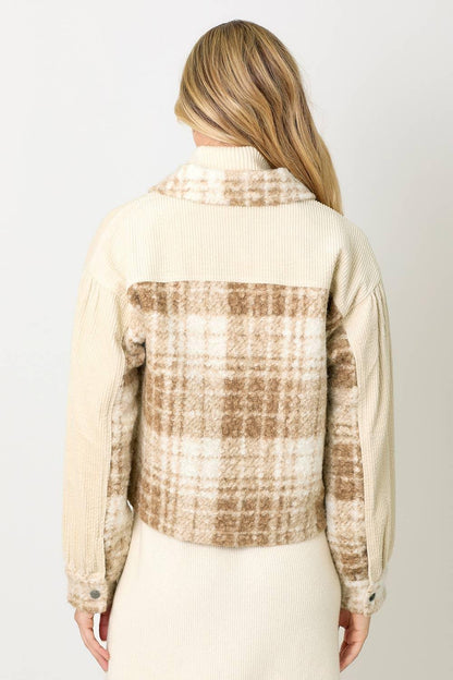 Mixed Media Shacket - Southern Sassy Boutique