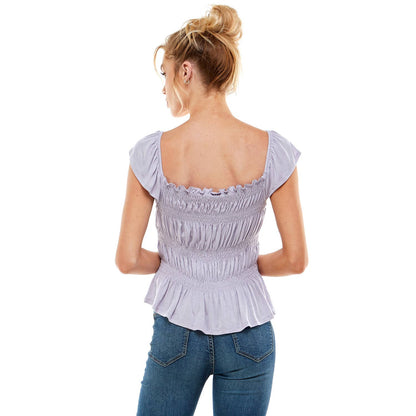 Smoked Cap Sleeve Top