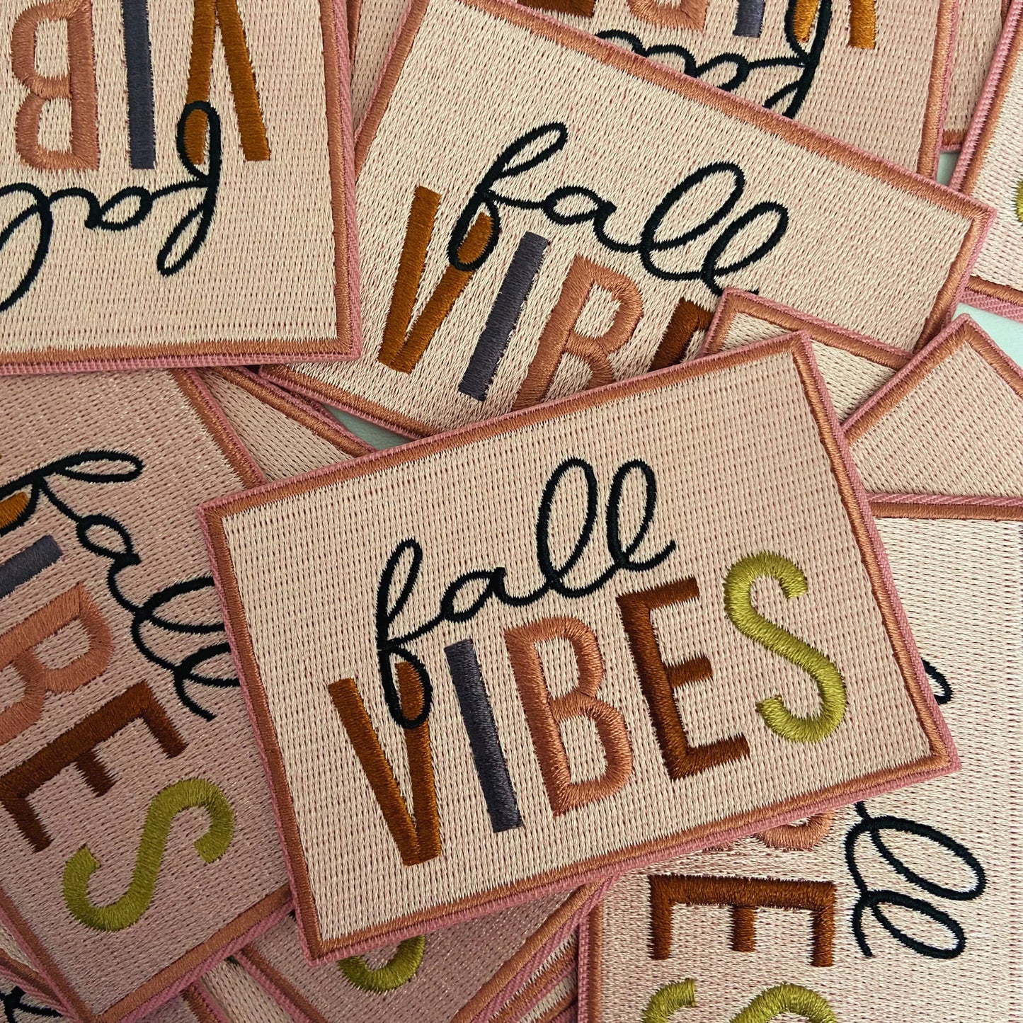 3.5" Fall Vibes - Embroidered Hat Patch - Southern Sassy Boutique