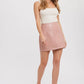 VEGAN LEATHER MINI SKIRT
