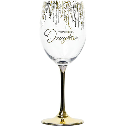 Daughter - Gift Boxed 19 oz Crystal Wine Glass