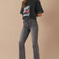 High Rise Crop Boot Denim