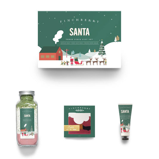 Santa 3 Pc Bath & Body Holiday Gift Set