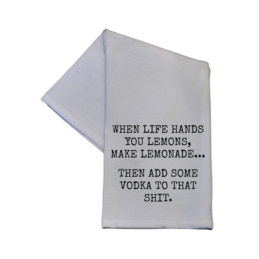 When Life Hands You Lemons 16x24 Tea Towel - Southern Sassy Boutique