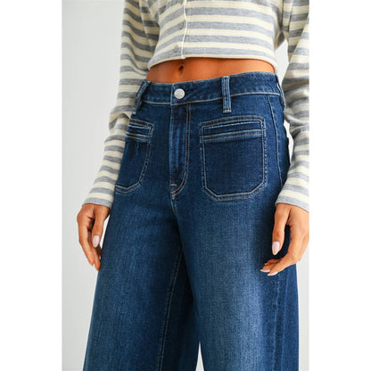 HIGH RISE ANKLE WIDE LEG