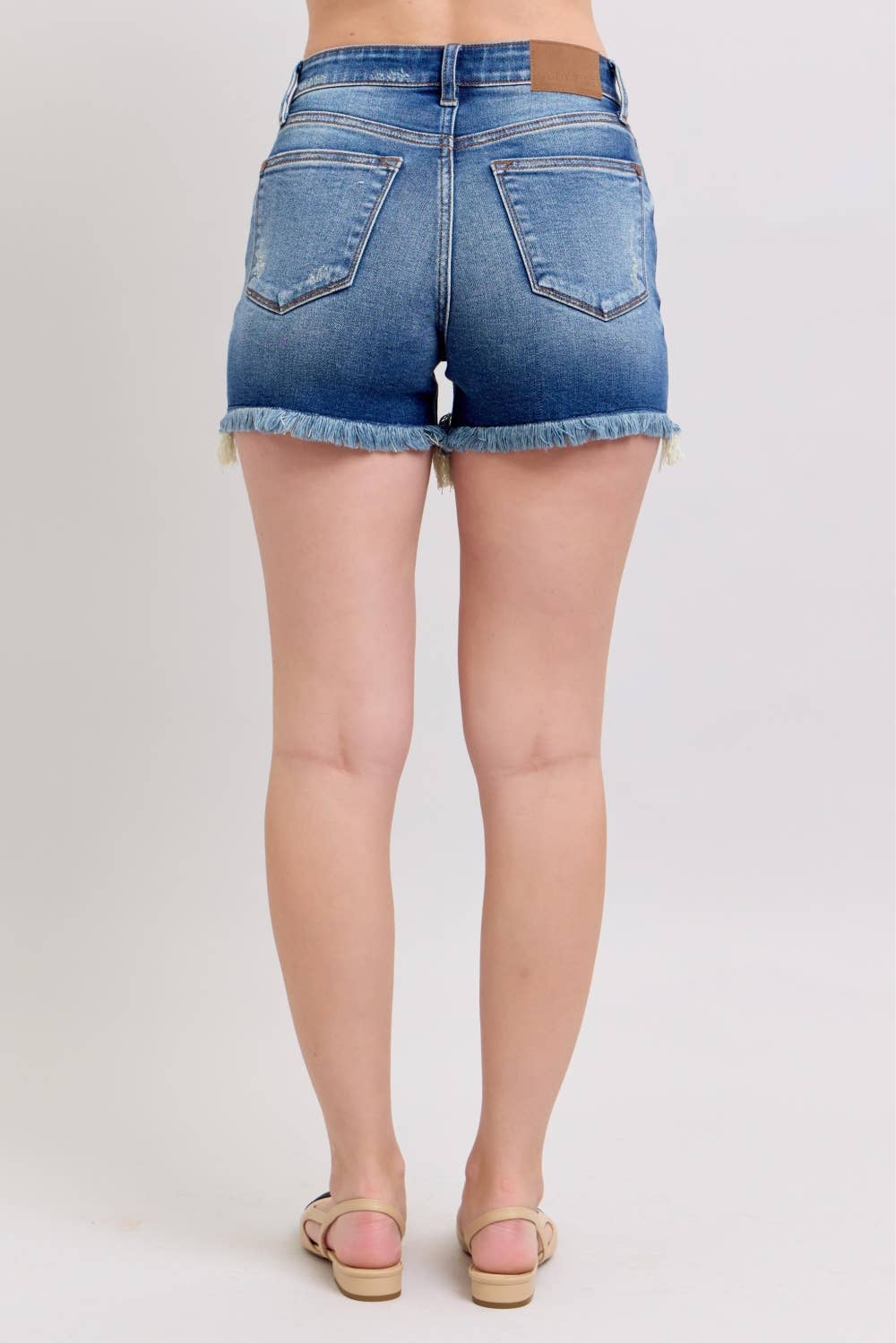 Two Button Dad Shorts w/ Destroy