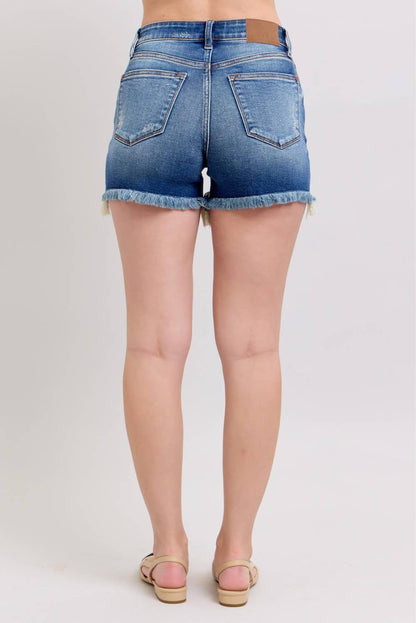 Two Button Dad Shorts w/ Destroy