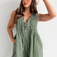 Sleeveless Top & Shorts Denim Jumpsuit