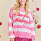 Santa Baby Sweater Featuring Bold Embroidered
