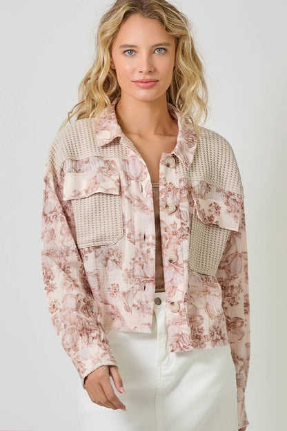 Mixed Media Jacket - Southern Sassy Boutique