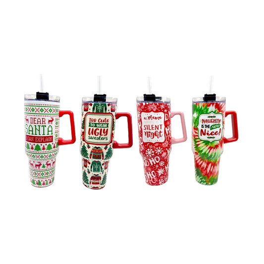 Insulated Stainless Steel 40oz Cup Christmas