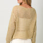 Metallic Net Pullover Sweater