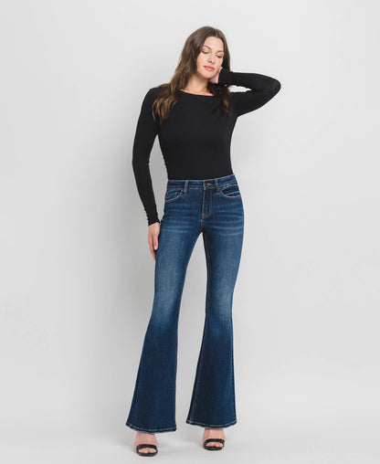 MID RISE SUPER FLARE JEANS - Southern Sassy Boutique