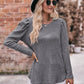 Soft Ribbed Knit Puff Sleeve Top