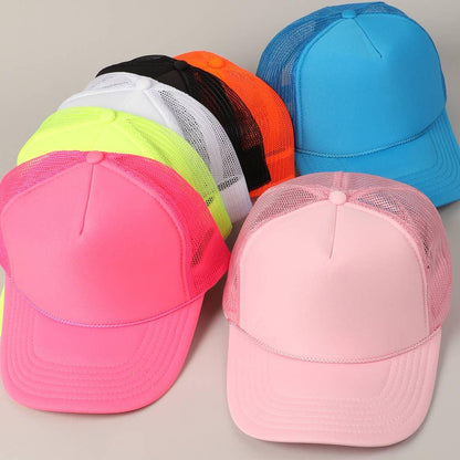 Solid Color OTTO 5-Panel Foam Mesh Back Trucker Hat - Southern Sassy Boutique