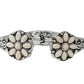 Western Flower Stone Hinge Bangle Bracelet
