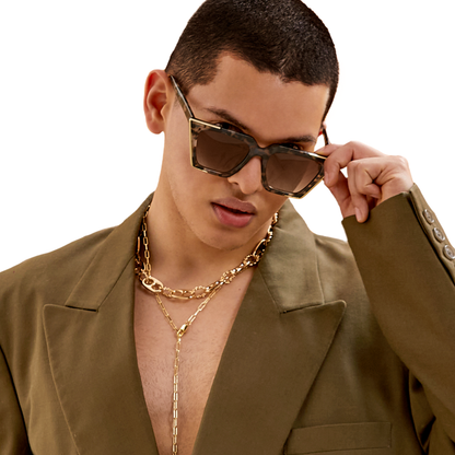 The CEO - Sustainable Tortoise Frame Brown Lens Cateye Sunglasses