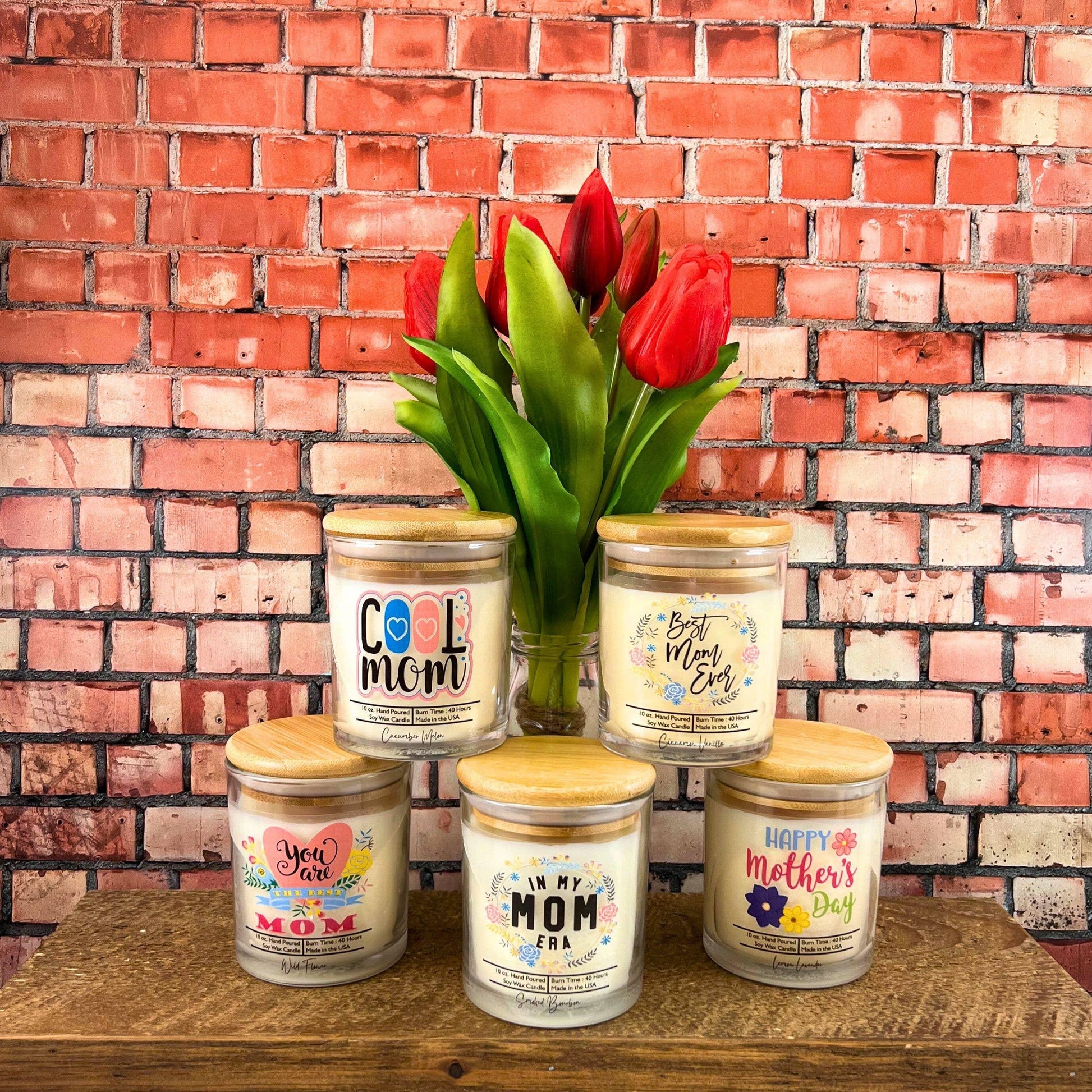 Best Mom Ever Flowers - Mothers Day - Soy Wax Candles - Southern Sassy Boutique