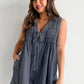 Sleeveless Top & Shorts Denim Jumpsuit