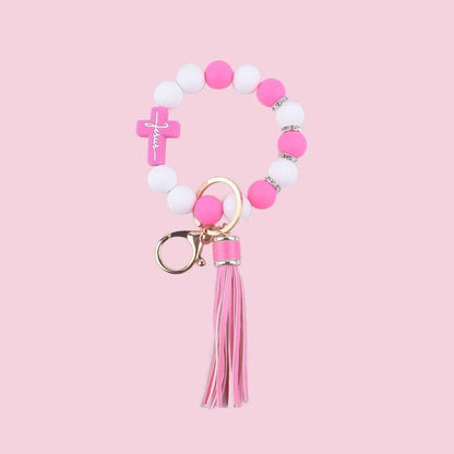Cute Cross Keychain - Southern Sassy Boutique