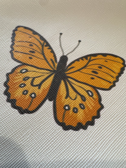 Butterfly Design Printed Cosmetic Pouch - Southern Sassy Boutique