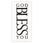 God Bless You Tissue Display - White