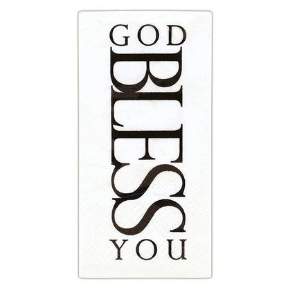 God Bless You Tissue Display - White - Southern Sassy Boutique