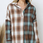 Collard Flannel Mix Dolmen Shirt