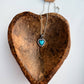 Western Semi Stone Rhinestone Heart Necklace