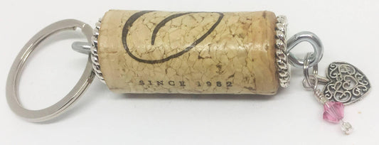 Heart Charm Braid Design Keychain - Southern Sassy Boutique