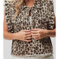 Short sleeve ruffle denim vest