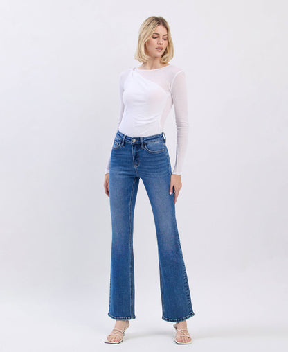 HIGH RISE FULL LENGTH BOOTCUT JEANS - Southern Sassy Boutique
