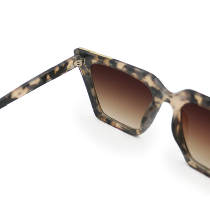 The CEO - Sustainable Tortoise Frame Brown Lens Cateye Sunglasses
