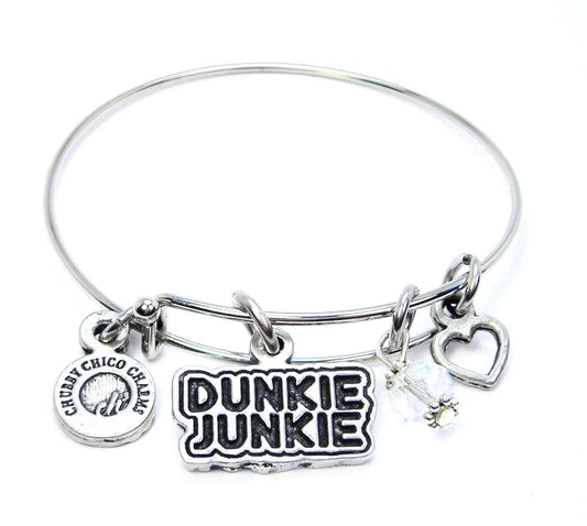 Dunkie Junkie Coffee lover coffee gift Bangle Bracelet - Southern Sassy Boutique