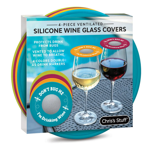 New! Silicone Wine Glass Covers