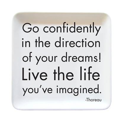 Go Confidently Ceramic Dish