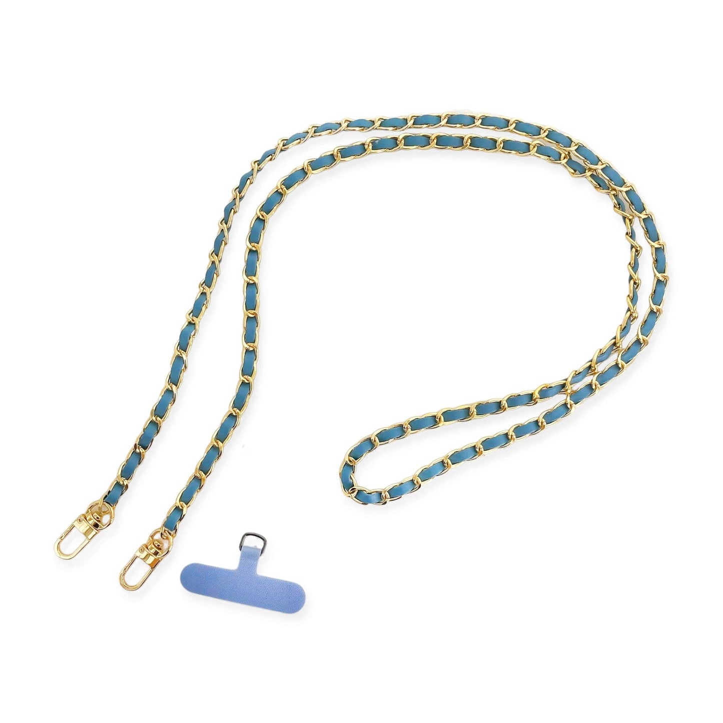 Long Faux Vegan Leather Phone Chain
